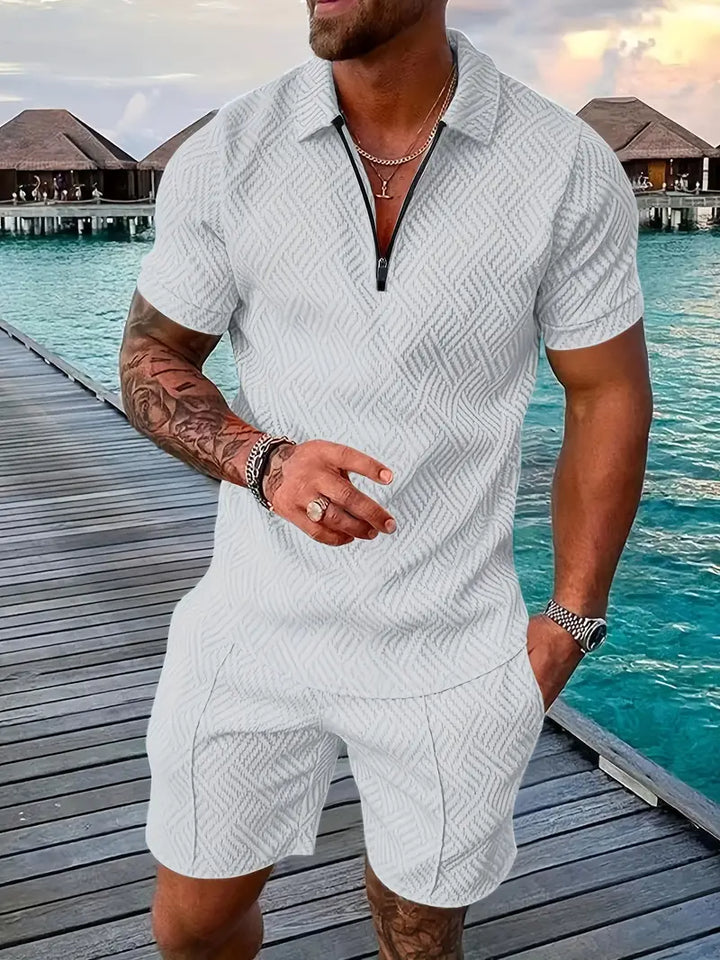 Hunter - Letní Set Polo Tričko Šortky Krátký Rukáv