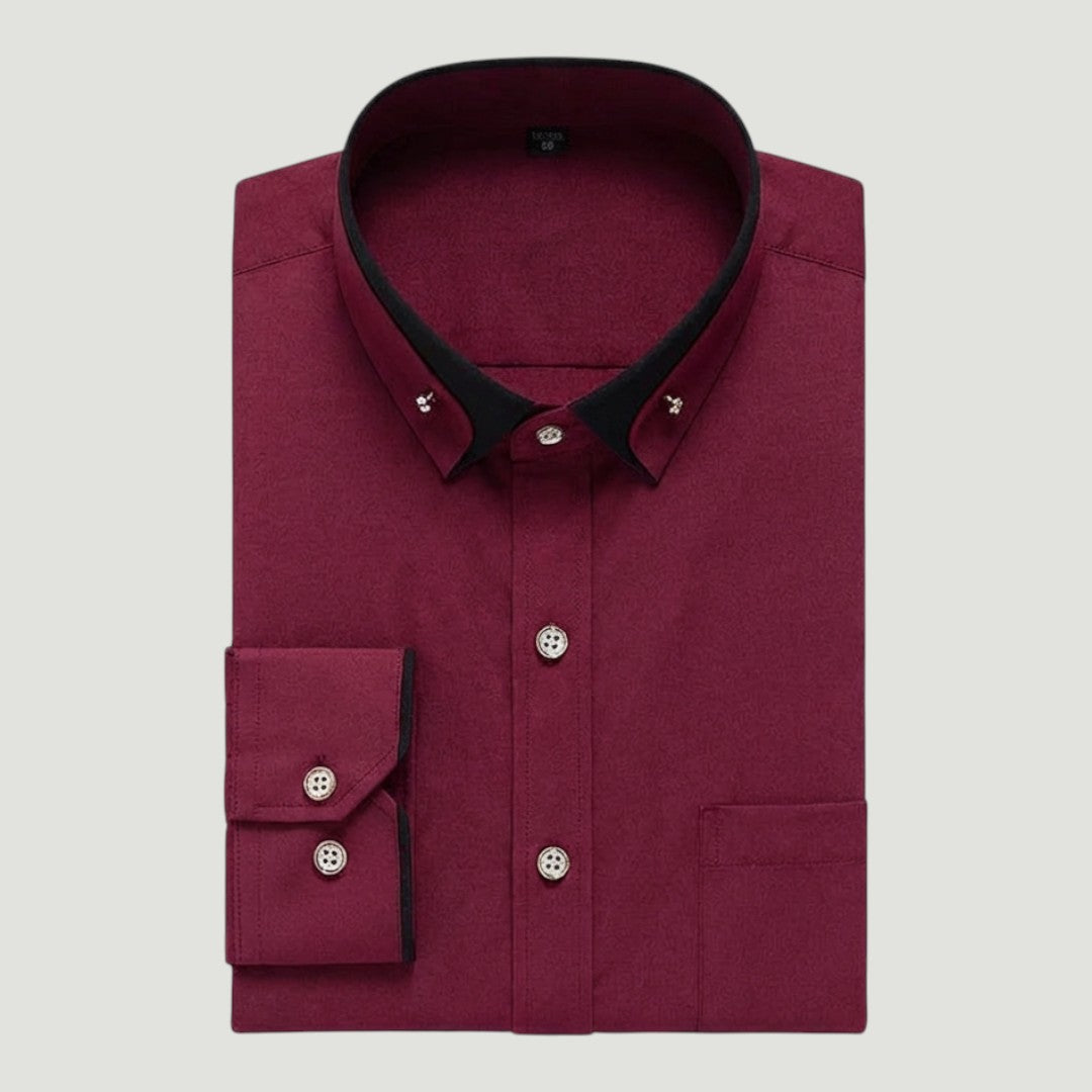 Albert | Klasická bavlněná košile s dlouhým rukávem