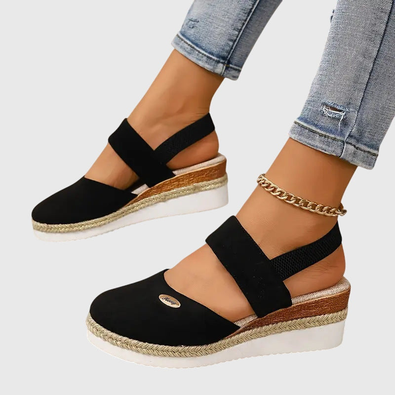 Casey™ – Ležérní slingback baleríny s elastickým páskem