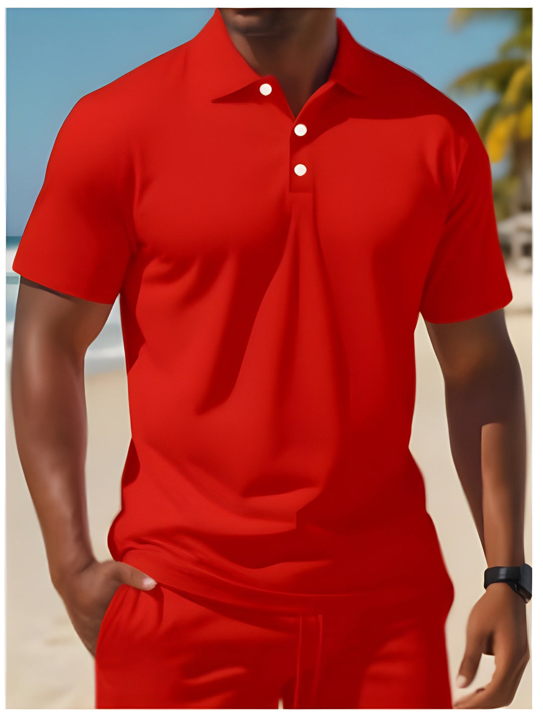 Ethan - Letní Set Polo Tričko Šortky Krátký Rukáv