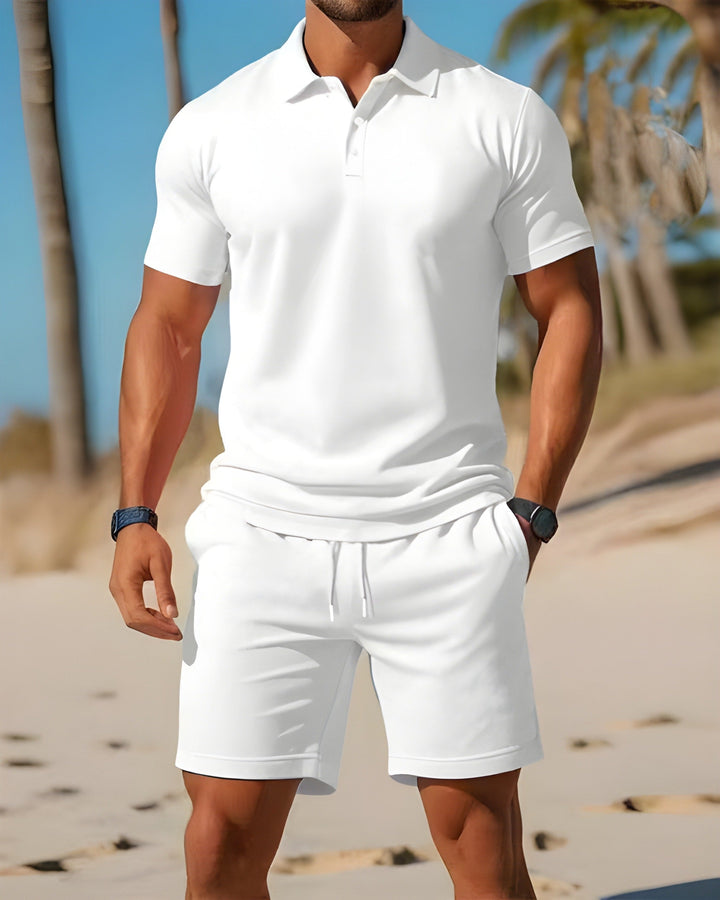 Ethan - Letní Set Polo Tričko Šortky Krátký Rukáv