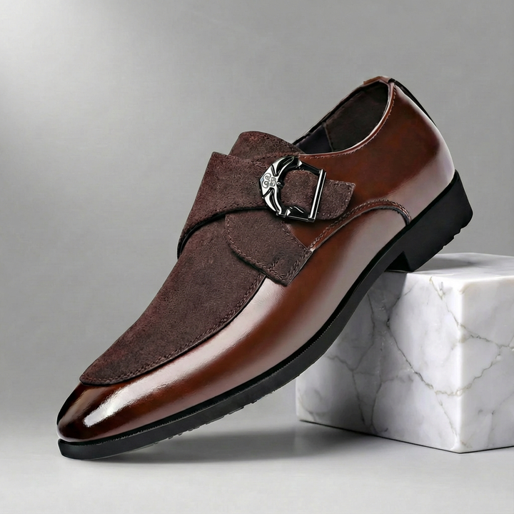 Brenton - Elegantní Boty Přezka Slip-On Klasický Design