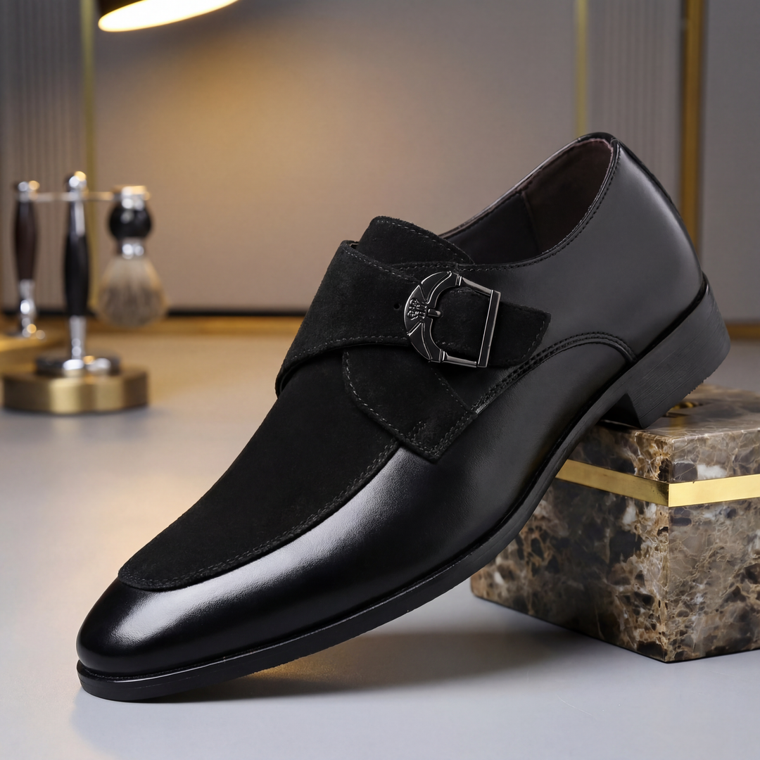 Brenton - Elegantní Boty Přezka Slip-On Klasický Design