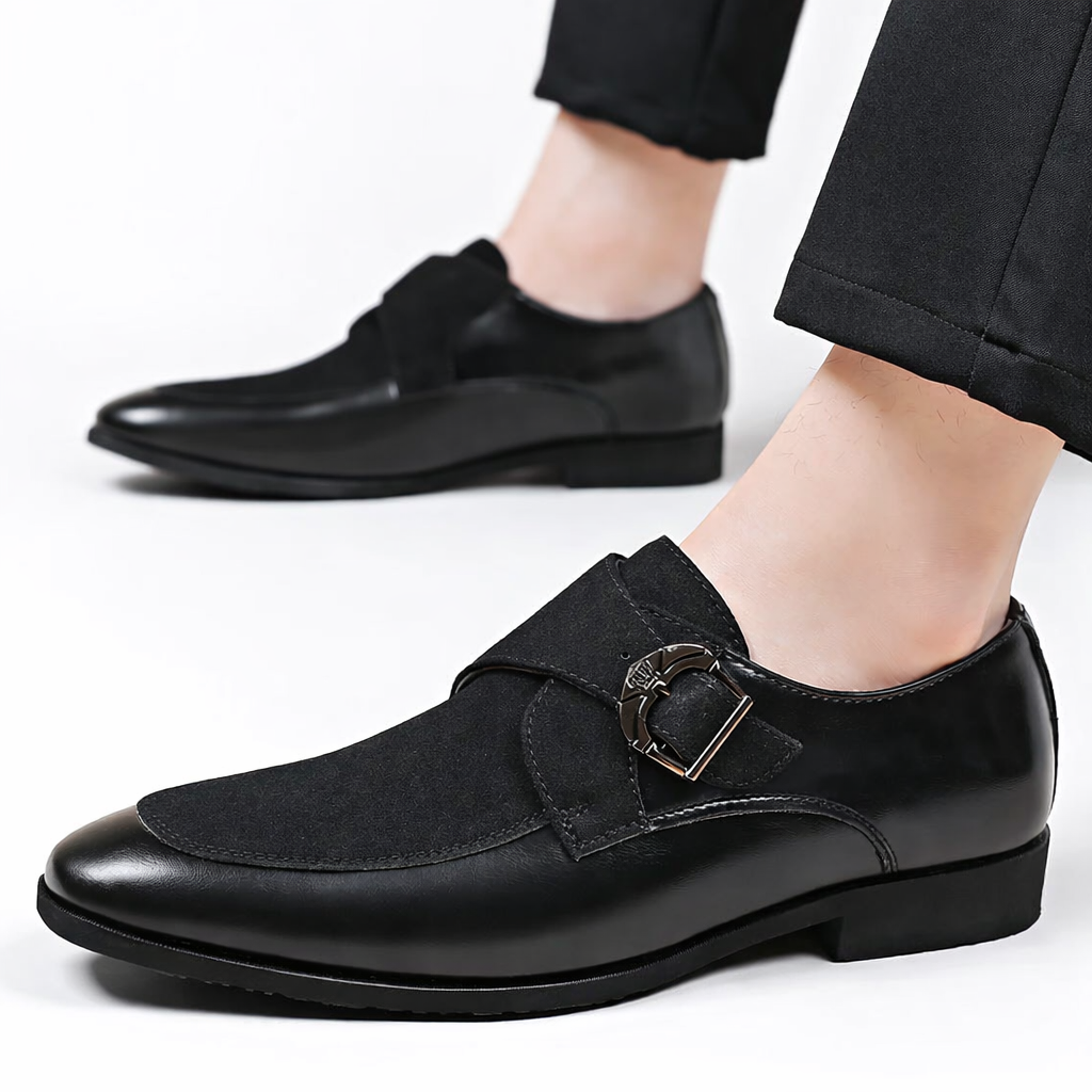 Brenton - Elegantní Boty Přezka Slip-On Klasický Design