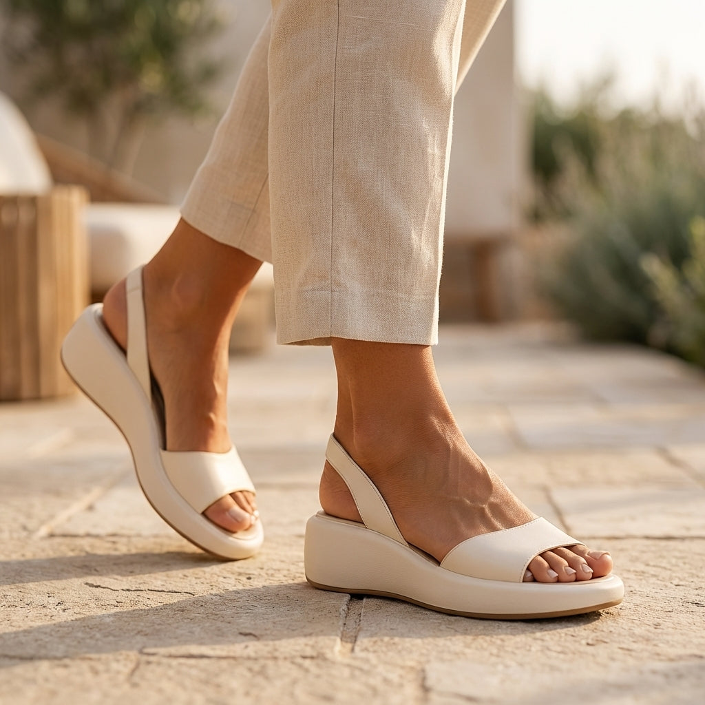 Růžena™ – Platformové sandály s otevřenou špičkou