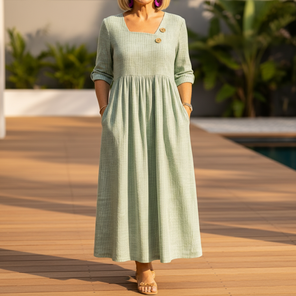 Cleomarie™ – Elegantní Midi Šaty