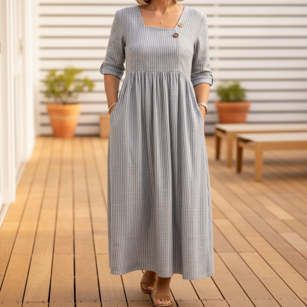 Cleomarie™ – Elegantní Midi Šaty