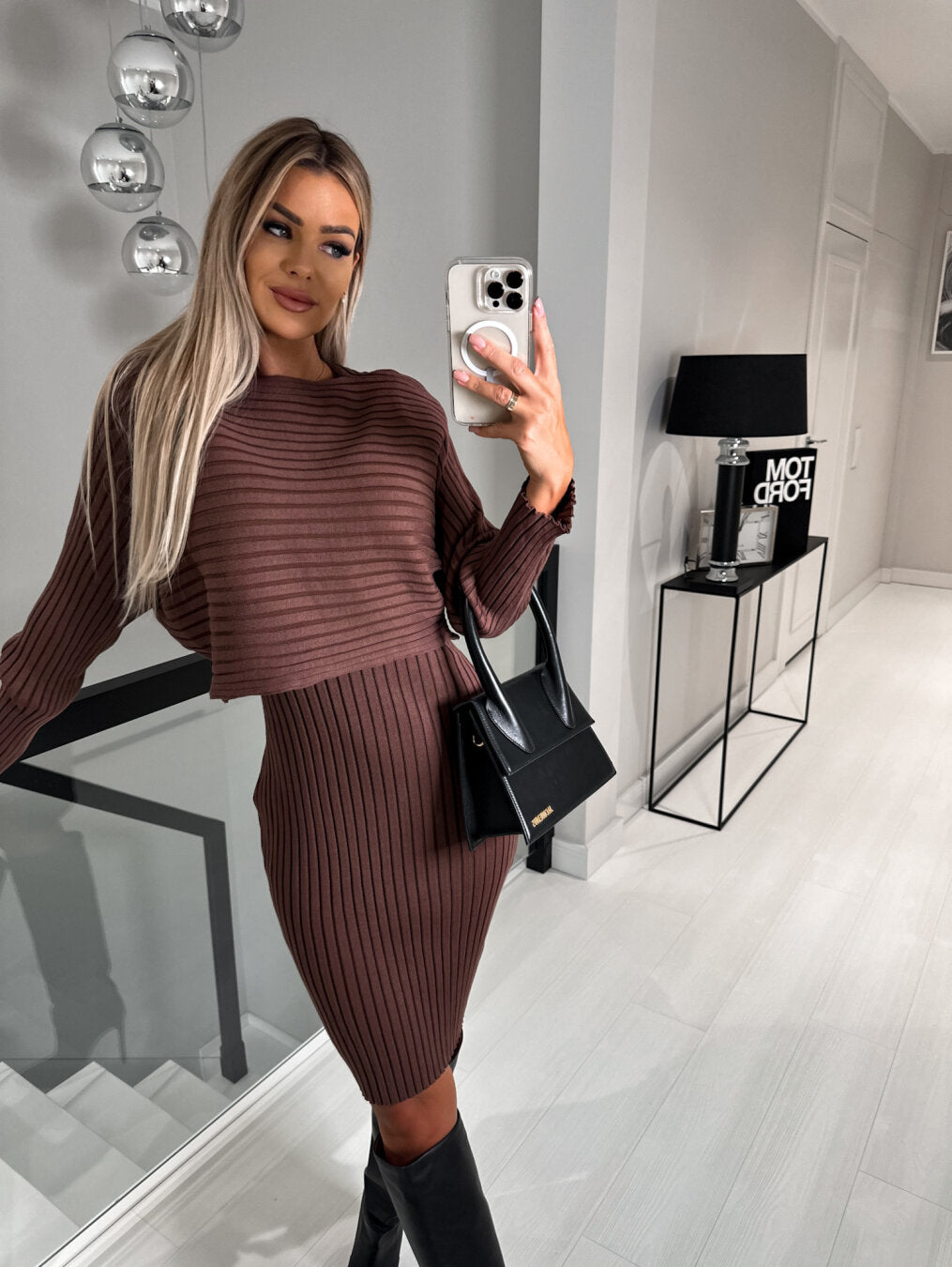 Noelia™ | Pletené Šaty s Odpovídajícím Svetrem
