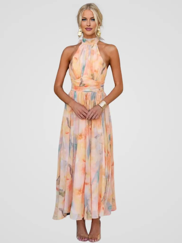 Pippa™ | Dámské Midi Šaty s Halter Výstřihem